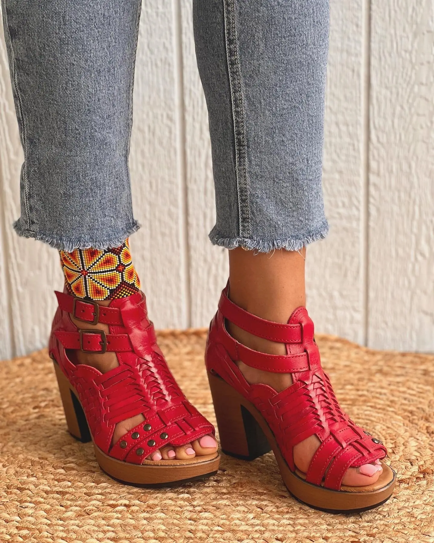 Huarache Sandal Mexican Style Boho Hippie All Sizes